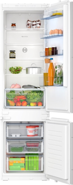 Bosch Hausgeräte Weiss Einbau-Kühl-Gefrier-Kombination, Einbaukühlschrank, - Bild 2