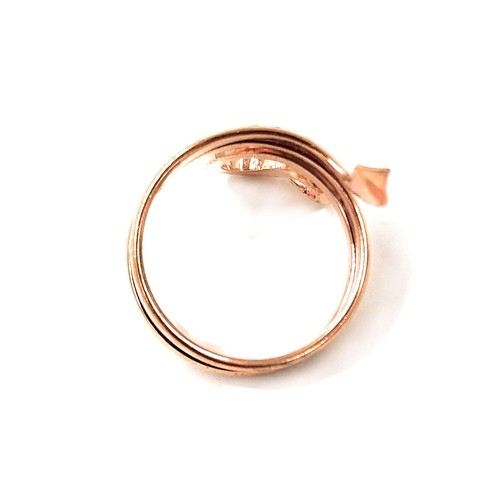 Snake Adjustable Pure Copper Rings for Men, Women Designer Prong Naga Or Serpent - Picture 8 of 8