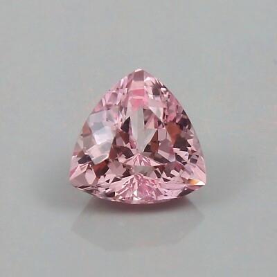 AA Quality Natural Madagascar Pink Morganite Trillion Cut Loose Gemstone 5.20 Ct