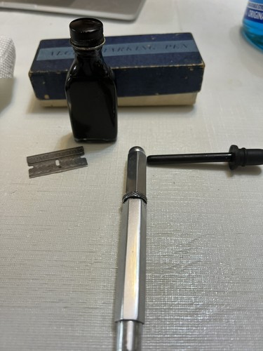 Vintage Alcro Marking Pen Set w Box, Ink, Dropper etc From the 40's/50's - 第 5/7 張圖片