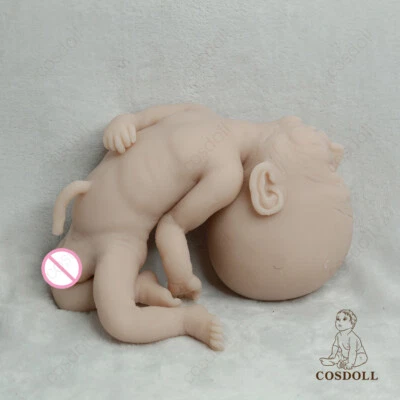 COSDOLL 15,5 Zoll Frühgeborenes Baby Puppe Ganzkörper weich Silikon Reborn JUNGE