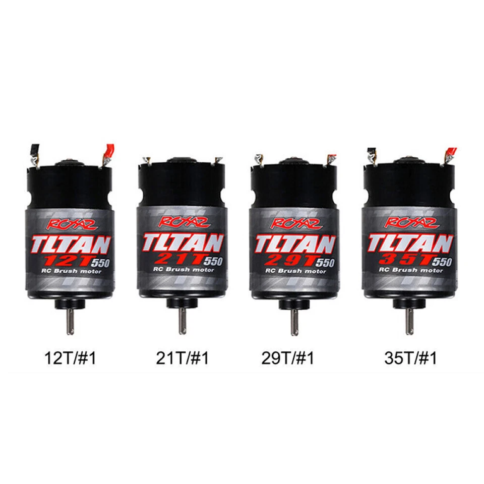12T/21T/29T/35T 550 Brushed Motor for 1/10 RC HSP HPI Wltoys Kyosho TRAXXAS TRX4 - image 3 of 4
