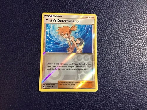 Misty's Water Command 63/68 Reverse Holo Rare Hidden Fates Pokémon Card NM+