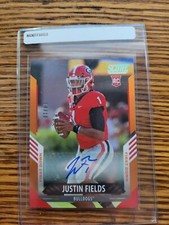 2021 score Justin Fields auto 4/10