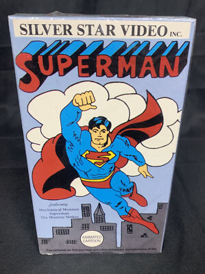  SUPERMAN Animated cartoon 1989 Silver Star video  - Factory sealed VHS Tape 