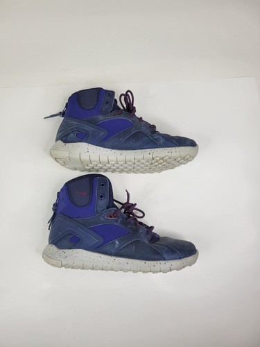 Nike Koth Mid Shoes Womens Size 8 Royal Blue Leather High Top Sneaker Boot - Picture 10 of 12