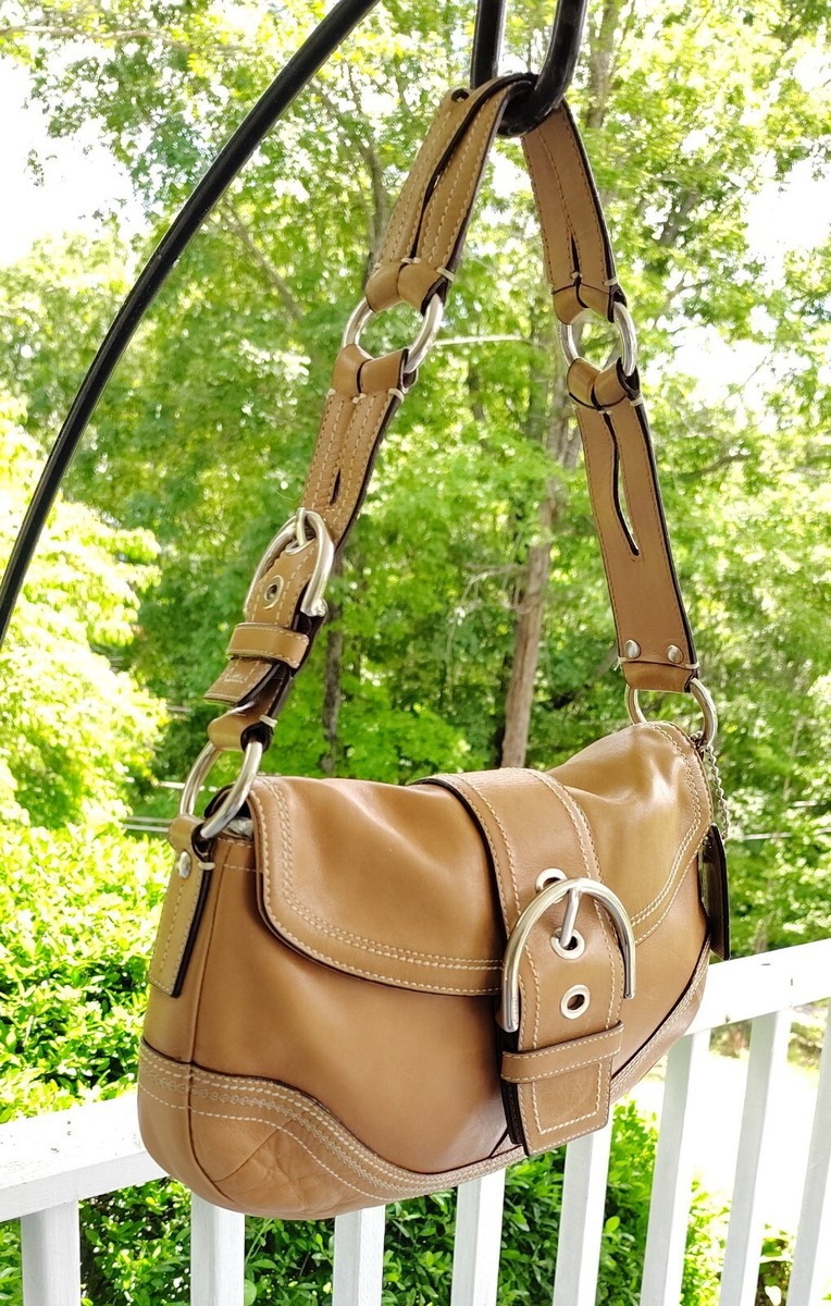 Coach 10578 Vintage British Tan Soho Leather w/Buckle Shoulder Bag