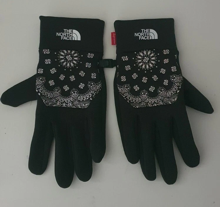 FW14 Supreme The North Face Kopftuch Handschuhe Schwarz L Groß Tnf Selten Retro