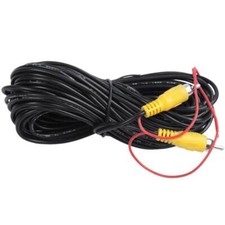 6 Meter 18 Feet RCA Composite Video Extension Cable 2 in 1 for Backup Rearview