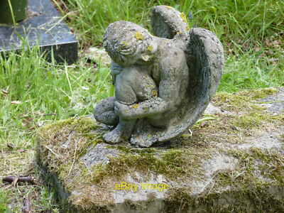 Photo 12x8 Child angel grave decoration Blackmore End Our Lady and St Alph c2021