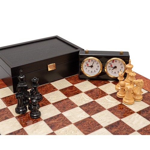 The Highgrove Ebony and Briarwood Luxury Chess Set - Picture 5 of 6