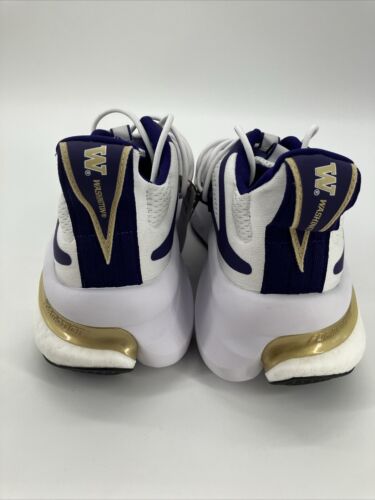 Adidas AlphaBoost V1 Hombre Talla 12 Washington Huskies Blanco Púrpura NUEVO/B25 - Imagen 8 de 18