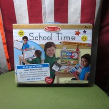 MELISSA  DOUG School Time incomplete Classroom Play Set activity cards