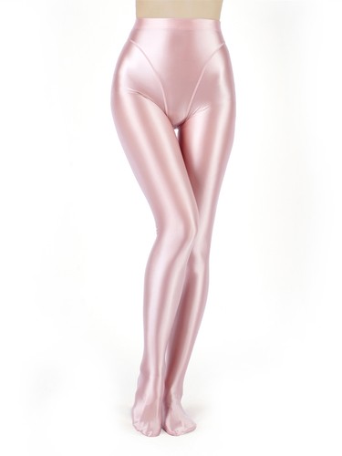 Womens Stretchy Footed High Waist Stockings Pants Shiny Oil Glossy Pantyhose - Picture 94 of 111