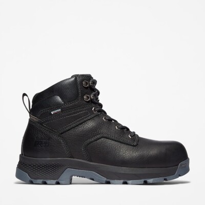Men's Timberland PRO 6'' TiTAN EV Waterproof Boots BLACK COMPOSITE TOE WORK NEW