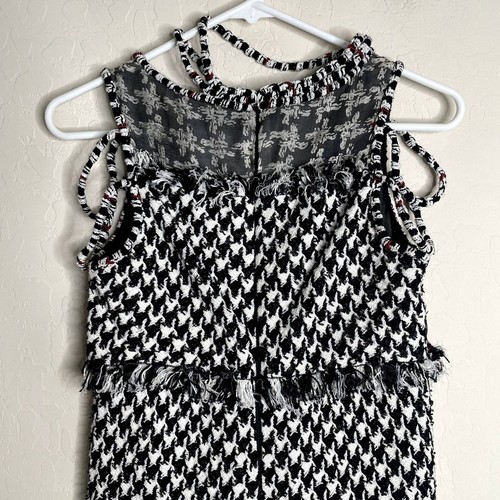 Chanel Vintage Tweed Houndstooth Dress - Picture 10 of 14