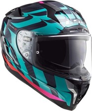 "LS2 Helmets Challenger Carbon Flames - Blue Carbon Blue Red - XS - 327-2121