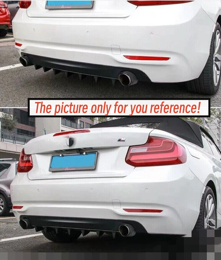 34"x5" Universal Gloss Black Rear Diffuser Fit For Acura NSX 1991-2005 - Image 3 of 4