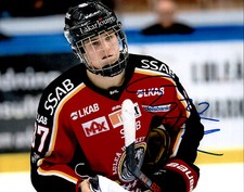 Isac Lundestrom Signed Autographed 8x10 Photo Lulea HF / Anaheim Ducks