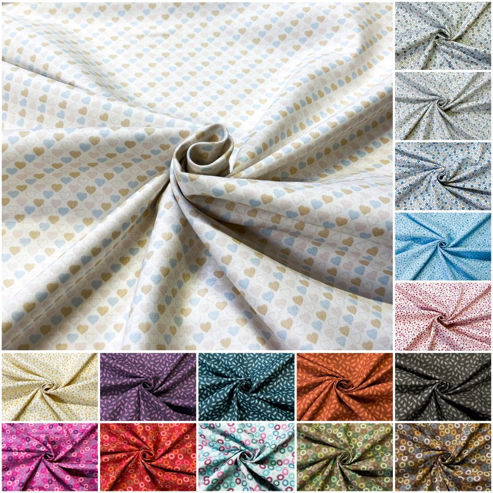 100% Coton Patchwork Imprimé Motif Fleuri Tissu Décoratif 110cm - Photo 1/1