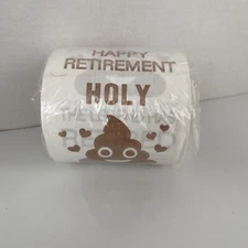 Retirement Toilet Paper Roll Prank Funny Gag Gift Funny Retirement Holy💩