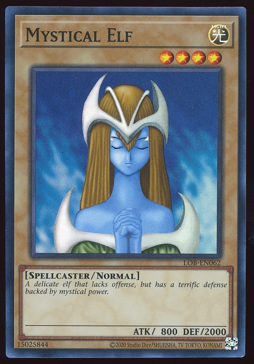 Super Rare Mystical Elf LOB-EN062 NM Yugioh 25th Anniversary | eBay