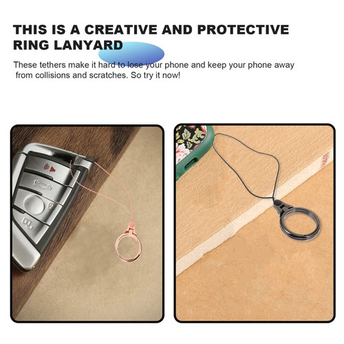 4 Pcs Lanyard Stand Metal Wrist Strap Universal -lost - 第 11/12 張圖片
