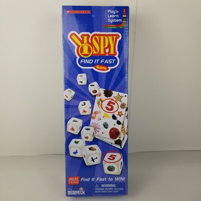 I Spy Find It Fast - Matching Dice Card Game (Briarpatch) NEW-Factoy Sealed