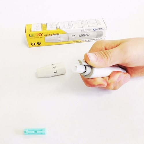 x 4 Lanzo Instant Lanzance Device Lancing Pen Health Care Entspannung Koreanisch - Bild 9 von 9