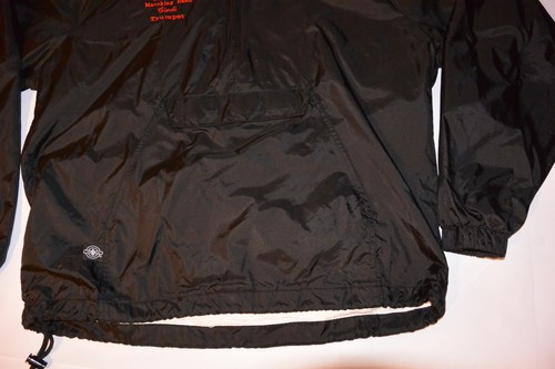 NC STATE MARCHING BAND BLACK NYLON PULLOVER JACKET! 1/2 ZIP/HOOD/COTTON LINED! S - Picture 8 of 11