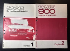 SAAB 900 SERVICE 1 (1979-83) & ENGINE 2 (1979-80) SHOP REPAIR GUIDE MANUAL BOOK