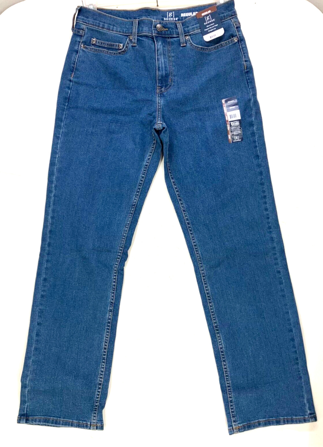 's 29x30 Regular Straight Leg Blue Medium Wash Jeans New With Tags