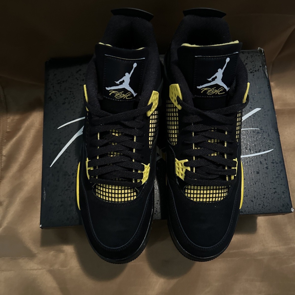 Air Jordan 4 Yellow Thunder (Mens size 12) And Nike Dunk “Panda
