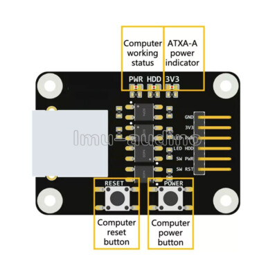 ATX Adapter Board for PiKVM and BliKVM ''KVM over IP'' Raspberry Pi HDMI CSI NEW