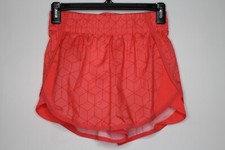 Girl's Athletic Works Running Shorts With Mesh Liner Pink Large 10-12