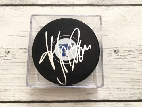 Nail Yakupov Signed St. Louis Blues Hockey Puck Autographed b - Picture 1 of 1