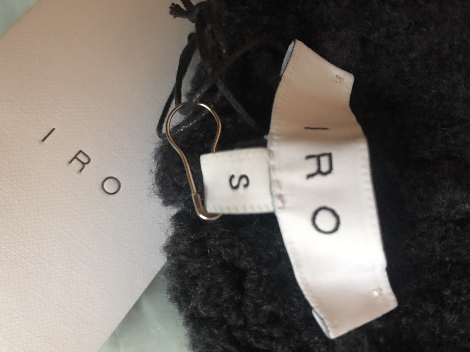 IRO Designer Handmade Thick Wool Cardigan RRP £350 NEW 8-10 image 6