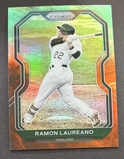 2021 Panini Prizm Cosmic Haze Prizm Ramon Laureano #88 Oakland Athletics