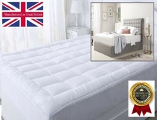 EURO IKEA DOUBLE FITTED MATTRESS TOPPER 800g (55*" X 78") "PREMIUM RANGE" 10