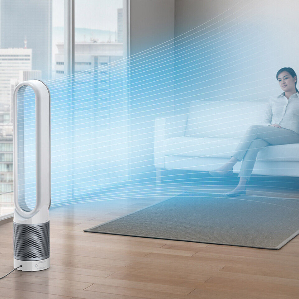 Dyson Pure Cool TP00 Neuware Luftreiniger Turmventilator WeißSilber