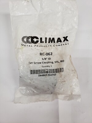 Climax RC-062 Set Screw Coupling Mild Steel Black Oxide 