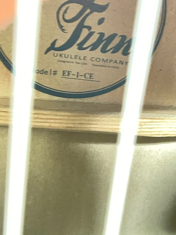 CLOSEOUT! Eddy Finn Concert Size Acoustic/Electric Ukulele, EF-1-CE - Image 3 of 3