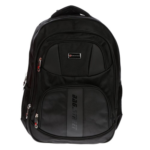 BAG STREET XL Rucksack Laptop Sport Schule Arbeit Freizeit Schulrucksack schwarz - Bild 2 von 7