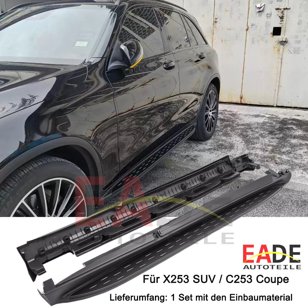 ESTRIBERAS LATERAL ESTRIBO MERCEDES GLC C253 X253 NEGRO