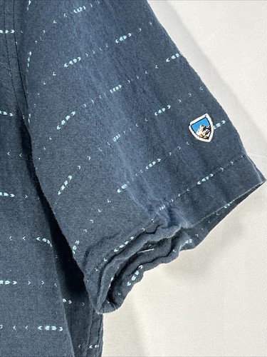 Camisa de Senderismo KÜHL Manga Corta Abotonada Azul Talla Mediana M Exterior Cabincore - Imagen 5 de 12
