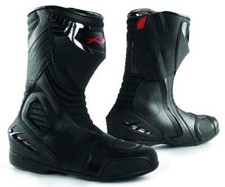 Stivali Stivaletto Moto Sportivo Racing Pelle Pista Professionale Traspirante