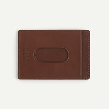 J.Crew Italian Leather Card Case  Dark Brown  39.50