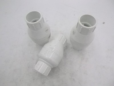 3 Pack NDS PVC EPDM Rubber Check Valve 6-3/16'' L x 1-1/4'' Slip Joint
