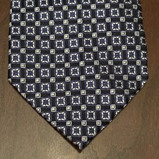 Bloomingdale  s Blue Black 100 Silk Men  s Neck Tie Made In Italy
