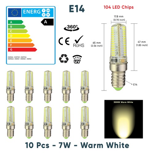 E14 5W 7W LED Glühbirne Küche Dunstabzugshaube Chimmey Kühlschrank Herd warmweiß AC - Bild 6 von 17